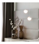 Abruzzo Lampa Wisząca Metalowa Biała 9W 2700K Mica ABR-LW-MIC-B