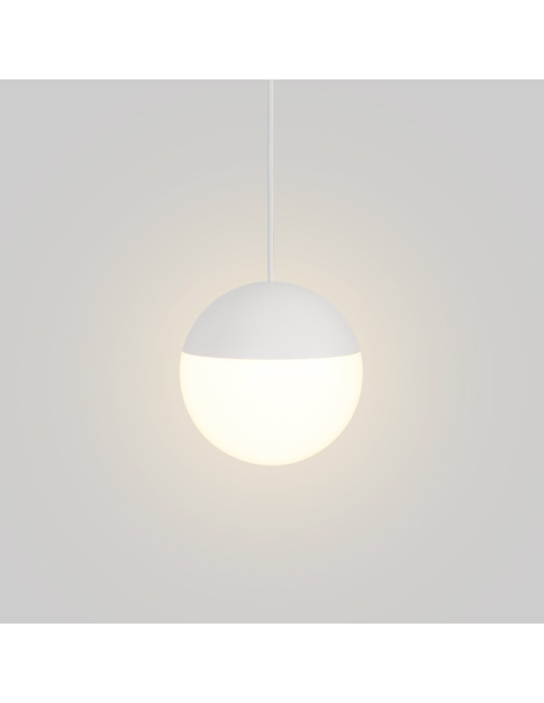 Abruzzo Lampa Wisząca Metalowa Biała 9W 2700K Mica ABR-LW-MIC-B