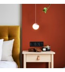 Abruzzo Lampa Wisząca Metalowa Biała 9W 2700K Mica ABR-LW-MIC-B