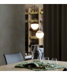 Pendant lamps - Abruzzo Metal Pendant Lamp White 9W 2700K Mica ABR-LW-MIC-B - product 5