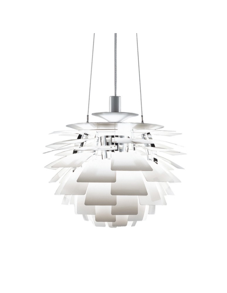 Abruzzo Lampa Wisząca Biała Ø72cm E27 Prospettiva ABR-LW-PRO-70-B