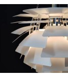 Abruzzo Lampa Wisząca Biała Ø72cm E27 Prospettiva ABR-LW-PRO-70-B