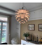 Abruzzo Lampa Wisząca Biała Ø72cm E27 Prospettiva ABR-LW-PRO-70-B