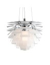 View Abruzzo White Ø60cm E27 Prospettiva Pendant Lamp ABR-LW-PRO-60-B