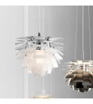 Abruzzo Lampa Wisząca Biała Ø60cm E27 Prospettiva ABR-LW-PRO-60-B