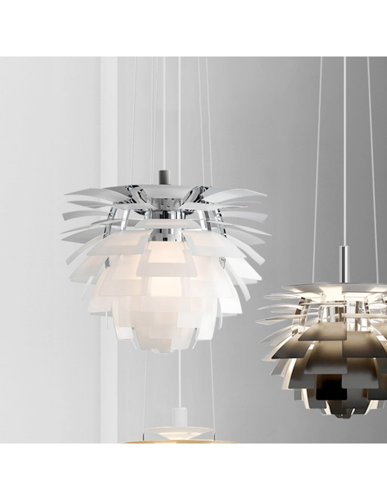 Pendant lamps - Abruzzo White Ø60cm E27 Prospettiva Pendant Lamp ABR-LW-PRO-60-B - product kolory-swiatla.pl 2