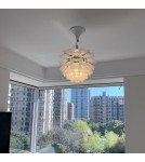 Abruzzo Lampa Wisząca Biała Ø60cm E27 Prospettiva ABR-LW-PRO-60-B