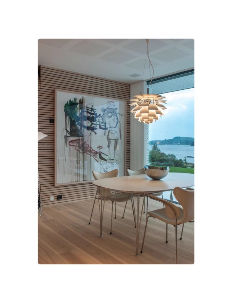 Abruzzo Lampa Wisząca Biała Ø60cm E27 Prospettiva ABR-LW-PRO-60-B