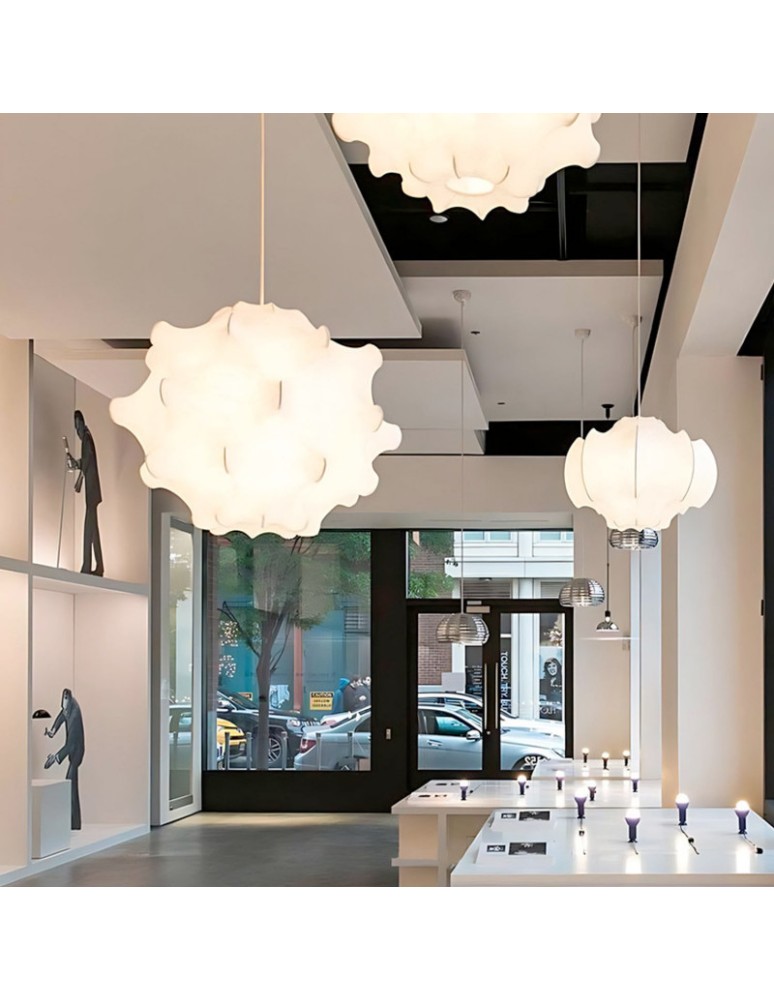 Abruzzo Lampa wisząca Biała Ø68cm L’appello ABR-LW-APP