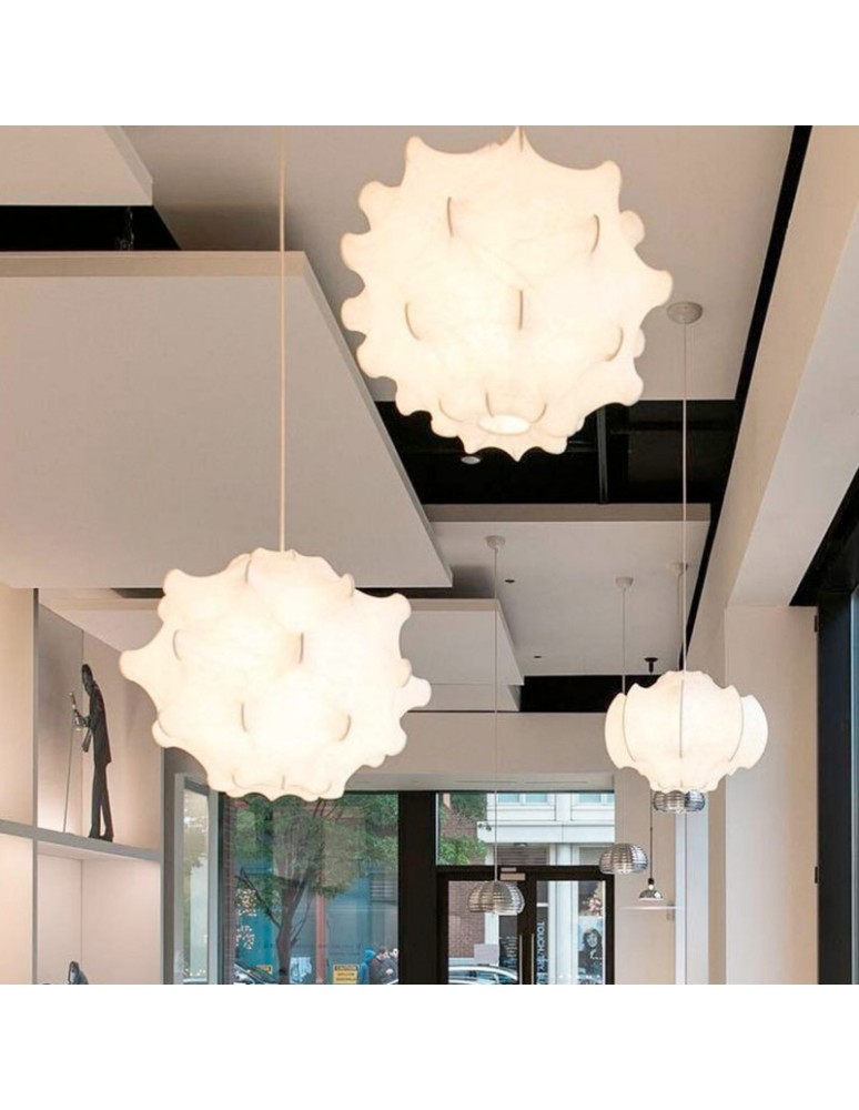 Abruzzo Lampa wisząca Biała Ø68cm L’appello ABR-LW-APP