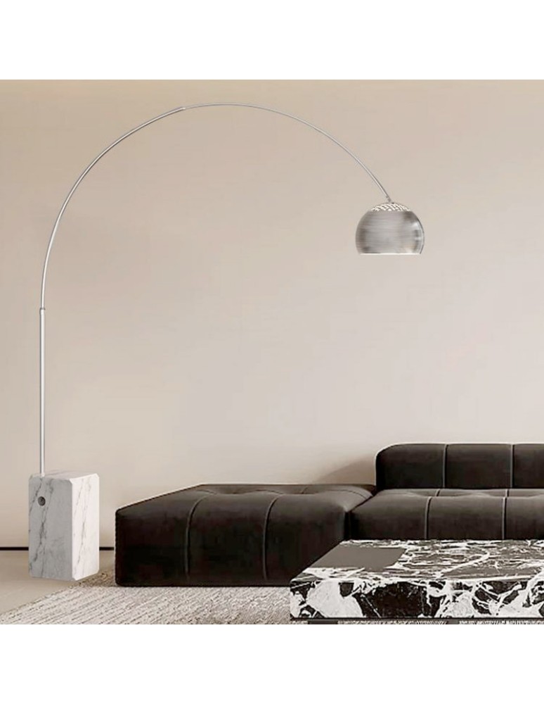 Abruzzo Lampa Podłogowa Marmur-stal E27 Tirocinio ABR-LP-TIR