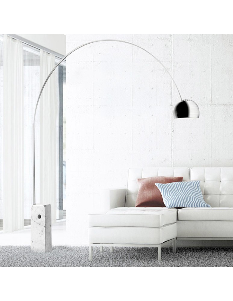 Abruzzo Lampa Podłogowa Marmur-stal E27 Tirocinio ABR-LP-TIR