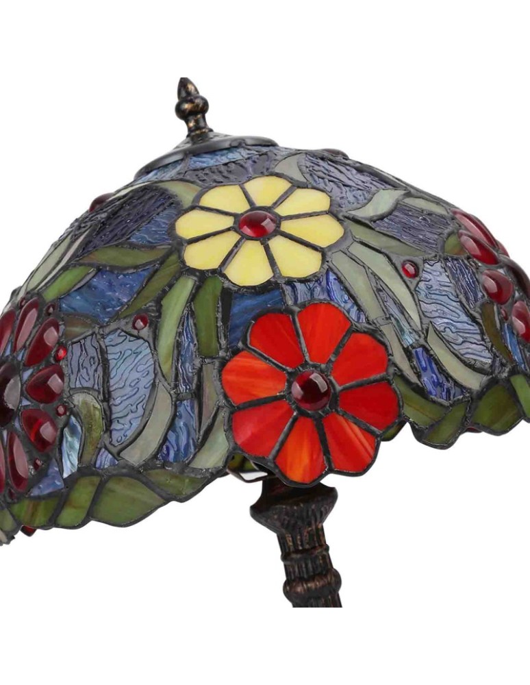 Abruzzo Lampa Stołowa Szklany Witraż E27 Capolavoro ABR-LS-CAPO1