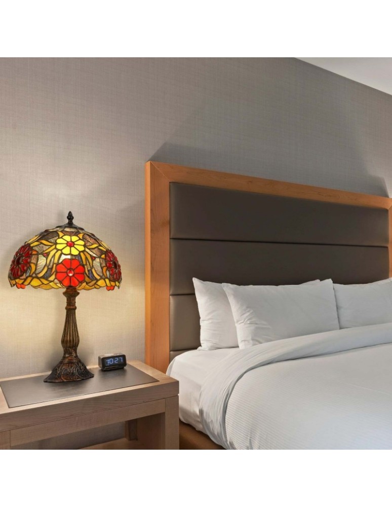 Abruzzo Lampa Stołowa Szklany Witraż E27 Capolavoro ABR-LS-CAPO1