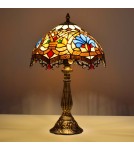 Abruzzo Lampa Stołowa Szklany Witraż E27 Capolavoro ABR-LS-CAPO2