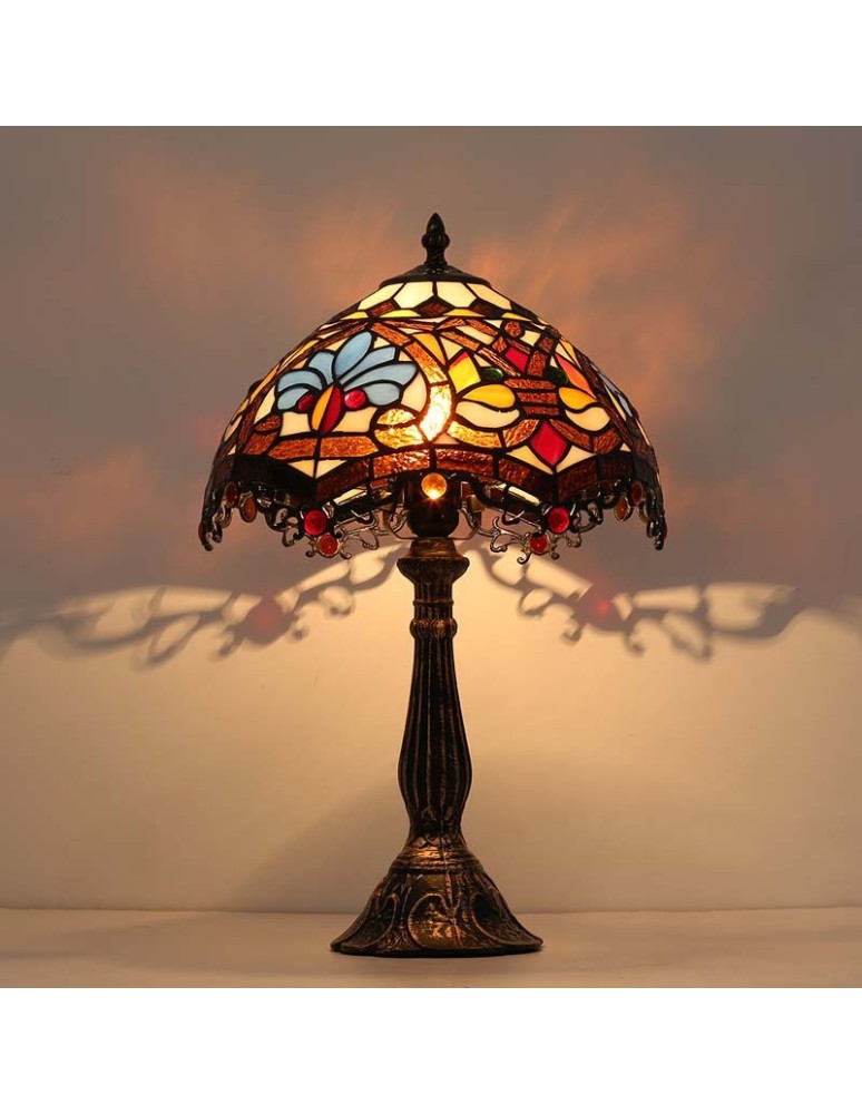 Abruzzo Lampa Stołowa Szklany Witraż E27 Capolavoro ABR-LS-CAPO2