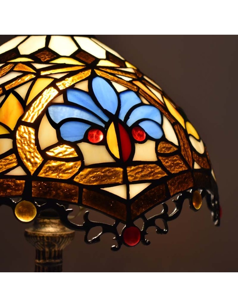 Abruzzo Lampa Stołowa Szklany Witraż E27 Capolavoro ABR-LS-CAPO2