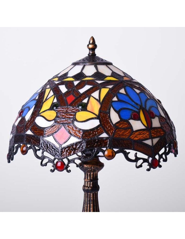 Abruzzo Lampa Stołowa Szklany Witraż E27 Capolavoro ABR-LS-CAPO2