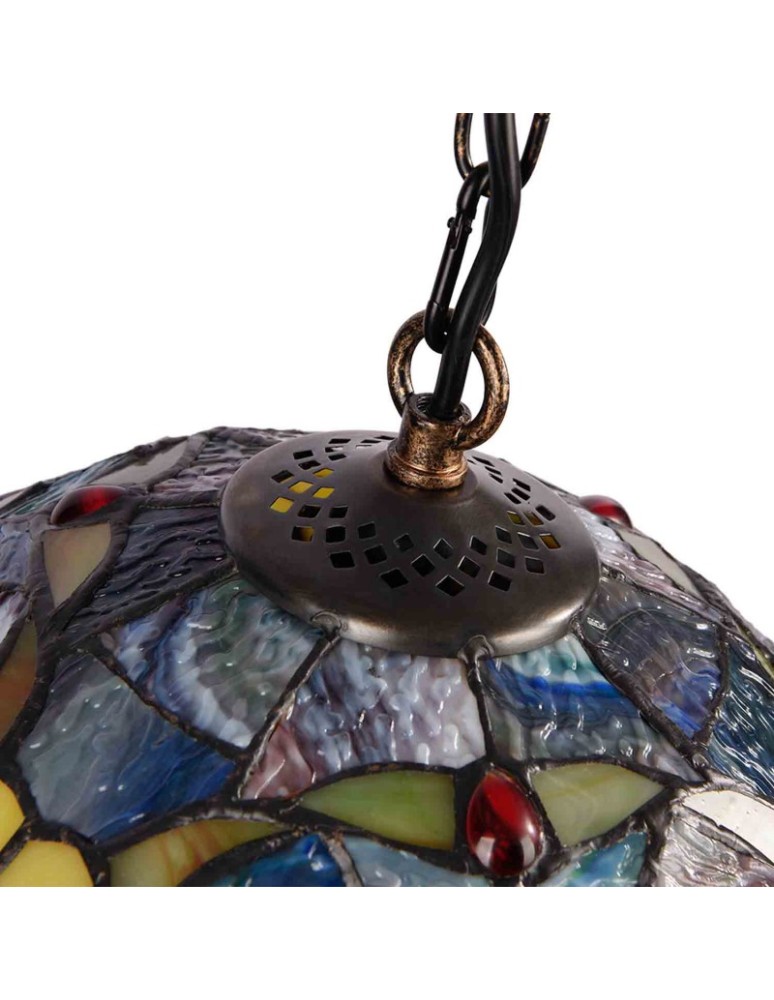 Pendant lamps - Abruzzo Glass Stained Glass Pendant Lamp E27 Capolavoro ABR-LW-CAPO1 - product kolory-swiatla.pl 3