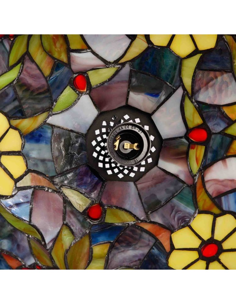Pendant lamps - Abruzzo Glass Stained Glass Pendant Lamp E27 Capolavoro ABR-LW-CAPO1 - product kolory-swiatla.pl 4