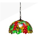 Pendant lamps - Abruzzo Glass Stained Glass Pendant Lamp E27 Capolavoro ABR-LW-CAPO2 - product 1
