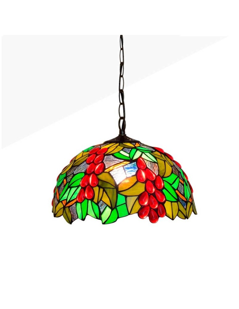 Pendant lamps - Abruzzo Glass Stained Glass Pendant Lamp E27 Capolavoro ABR-LW-CAPO2 - product kolory-swiatla.pl 1