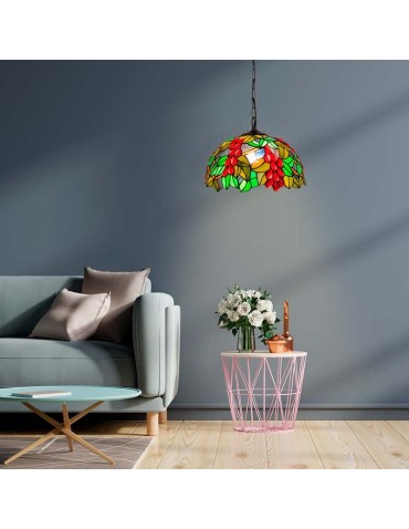 Abruzzo Lampa Wisząca Szklany Witraż E27 Capolavoro ABR-LW-CAPO2 - produkt 2