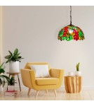 Pendant lamps - Abruzzo Glass Stained Glass Pendant Lamp E27 Capolavoro ABR-LW-CAPO2 - product 3