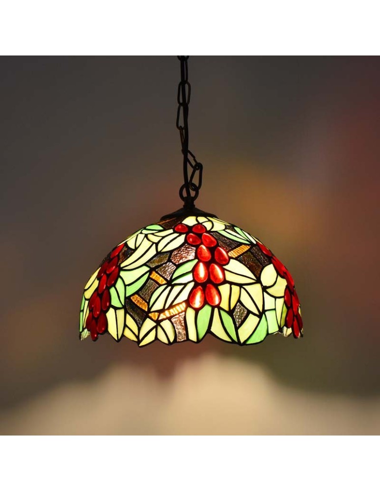 Pendant lamps - Abruzzo Glass Stained Glass Pendant Lamp E27 Capolavoro ABR-LW-CAPO2 - product kolory-swiatla.pl 6
