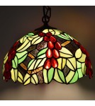 Pendant lamps - Abruzzo Glass Stained Glass Pendant Lamp E27 Capolavoro ABR-LW-CAPO2 - product 7