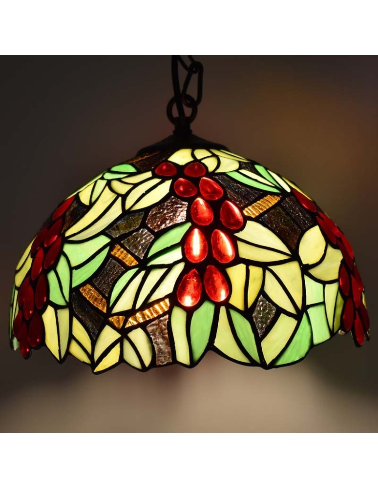 Pendant lamps - Abruzzo Glass Stained Glass Pendant Lamp E27 Capolavoro ABR-LW-CAPO2 - product kolory-swiatla.pl 7