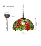 Abruzzo Lampa Wisząca Szklany Witraż E27 Capolavoro ABR-LW-CAPO2