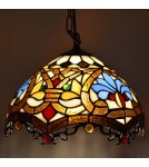 Abruzzo Lampa Wisząca Szklany Witraż E27 Capolavoro ABR-LW-CAPO3