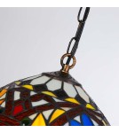 Abruzzo Lampa Wisząca Szklany Witraż E27 Capolavoro ABR-LW-CAPO3