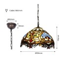 Abruzzo Lampa Wisząca Szklany Witraż E27 Capolavoro ABR-LW-CAPO3