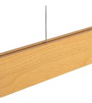 Pendant lamps over the island - Abruzzo Linear Lamp 30W CCT 2800-5000K Imitation Wood Metal Vanguard ABR-LLV-30CCT-120-D - product 4
