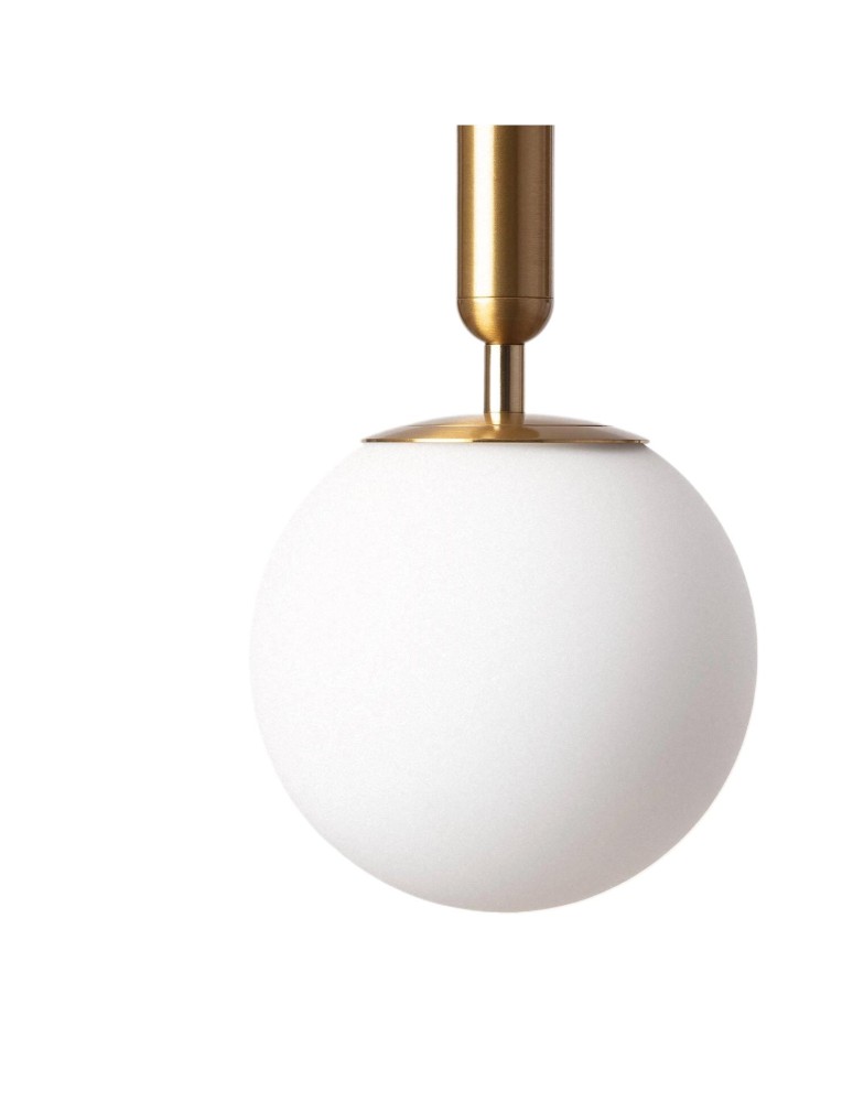 Abruzzo Lampa Wisząca szklana Kula Ø15cm Złota Sigma ABR-LWSO-15S