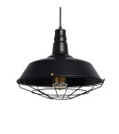 Abruzzo Lampa Wisząca Retro Loft Czarna 36cm E27 Patrone ABR-RRP-SZ-E27