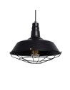 Abruzzo Lampa Wisząca Retro Loft Czarna 36cm E27 Patrone ABR-RRP-SZ-E27