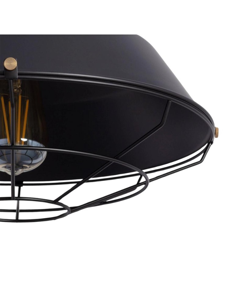 Pendant lamps - Abruzzo Retro Loft Pendant Lamp Black 36cm E27 Patrone ABR-RRP-SZ-E27 - product kolory-swiatla.pl 2