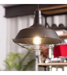 Abruzzo Lampa Wisząca Retro Loft Czarna 36cm E27 Patrone ABR-RRP-SZ-E27
