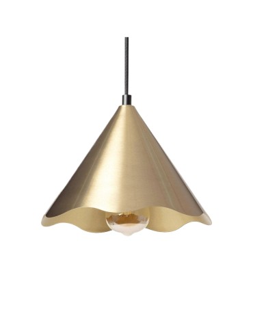 Abruzzo Lampa Wisząca Złota E27 Ø25cm Nindo ABR-LWZ-NIN-Z