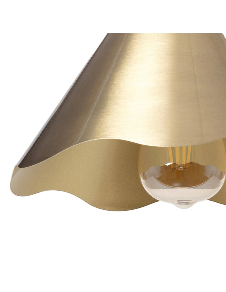 Abruzzo Lampa Wisząca Złota E27 Ø25cm Nindo ABR-LWZ-NIN-Z