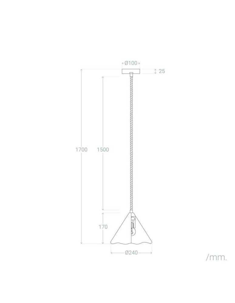 Pendant lamps - Abruzzo Gold E27 Ø25cm Nindo Pendant Lamp ABR-LWZ-NIN-Z - product kolory-swiatla.pl 6
