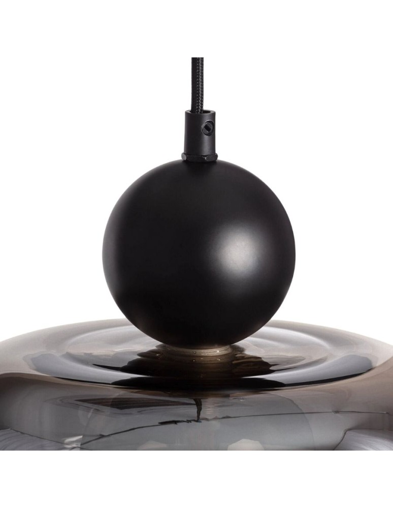 Pendant lamps - Abruzzo Metal and Smoked Glass Pendant Lamp G9 Ø24cm Cartier ABR-LWS-C-CAR - product kolory-swiatla.pl 2