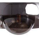 Abruzzo Lampa Wisząca metal i szkło dymione G9 Ø24cm Cartier ABR-LWS-C-CAR