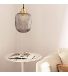 Abruzzo Lampa Wisząca Szklana Ø22cm Niko ABR-LWS-C-NIK