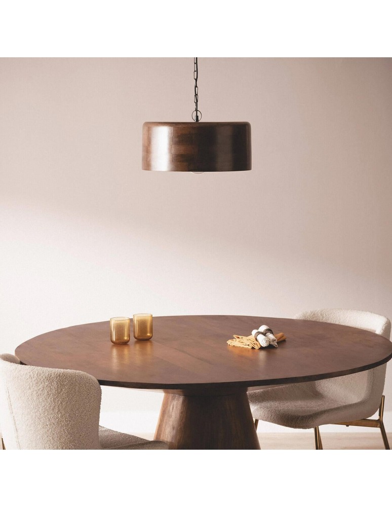 Abruzzo Lampa Wisząca z Drewna z Mango Ø40cm Niche ABR-LWD-NICH