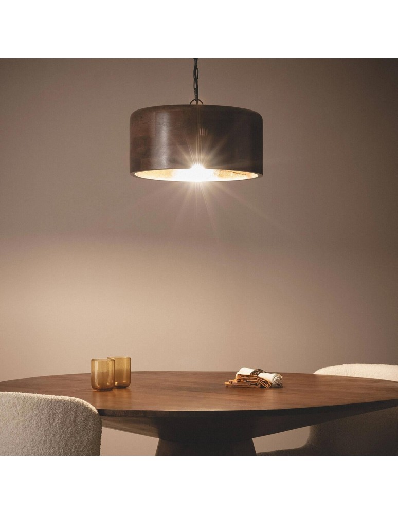 Abruzzo Lampa Wisząca z Drewna z Mango Ø40cm Niche ABR-LWD-NICH