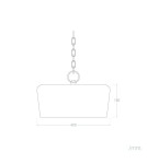 Abruzzo Lampa Wisząca z Drewna z Mango Ø40cm Niche ABR-LWD-NICH